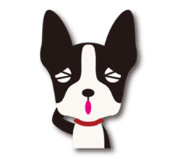 Dog Sticker vol.6 Boston terrier sticker #1077054