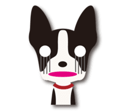 Dog Sticker vol.6 Boston terrier sticker #1077063