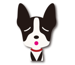 Dog Sticker vol.6 Boston terrier sticker #1077064
