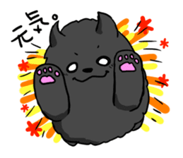 blackpomeranian sticker #1077099