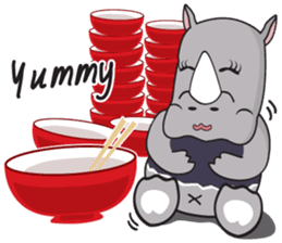 I'm A Rhyno Girl English Version sticker #1077107