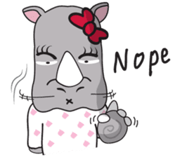 I'm A Rhyno Girl English Version sticker #1077108