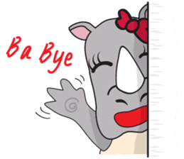 I'm A Rhyno Girl English Version sticker #1077110