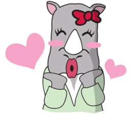 I'm A Rhyno Girl English Version sticker #1077111