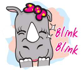 I'm A Rhyno Girl English Version sticker #1077112