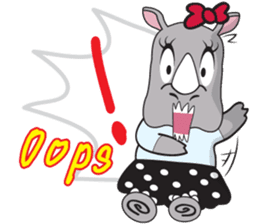 I'm A Rhyno Girl English Version sticker #1077113