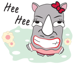 I'm A Rhyno Girl English Version sticker #1077116