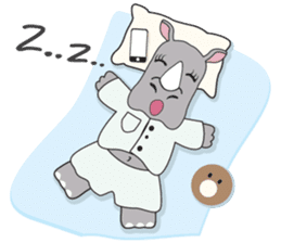 I'm A Rhyno Girl English Version sticker #1077121