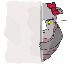 I'm A Rhyno Girl English Version sticker #1077123