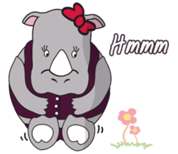 I'm A Rhyno Girl English Version sticker #1077125