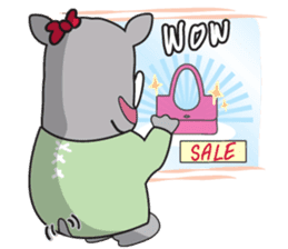 I'm A Rhyno Girl English Version sticker #1077131