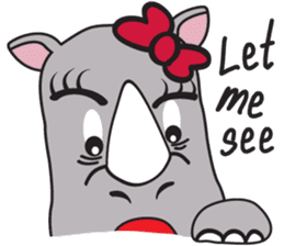 I'm A Rhyno Girl English Version sticker #1077134