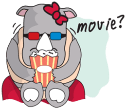 I'm A Rhyno Girl English Version sticker #1077136