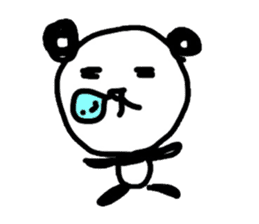Greeting Panda -English sticker #1077881