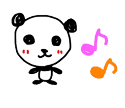 Greeting Panda -English sticker #1077882