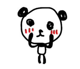 Greeting Panda -English sticker #1077883