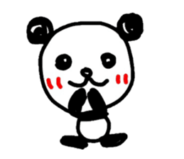 Greeting Panda -English sticker #1077885