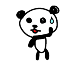 Greeting Panda -English sticker #1077887