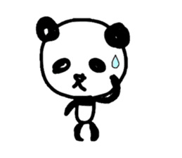 Greeting Panda -English sticker #1077888