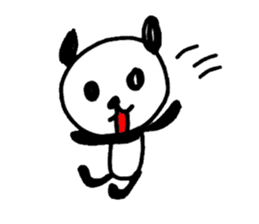 Greeting Panda -English sticker #1077891