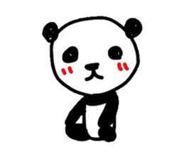 Greeting Panda -English sticker #1077894