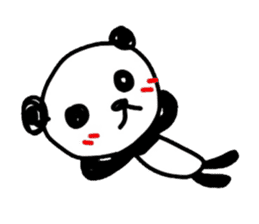 Greeting Panda -English sticker #1077895