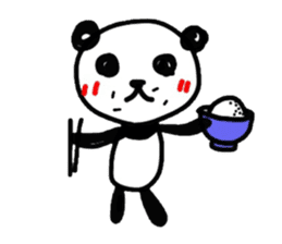 Greeting Panda -English sticker #1077896