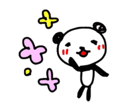 Greeting Panda -English sticker #1077901