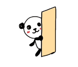 Greeting Panda -English sticker #1077902