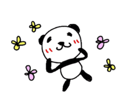 Greeting Panda -English sticker #1077904
