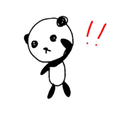 Greeting Panda -English sticker #1077905