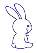 The rabbit get lonely easily (English) sticker #1078473