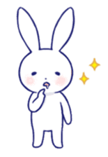 The rabbit get lonely easily (English) sticker #1078480