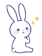 The rabbit get lonely easily (English) sticker #1078484