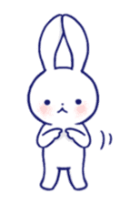 The rabbit get lonely easily (English) sticker #1078488