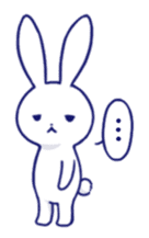 The rabbit get lonely easily (English) sticker #1078499