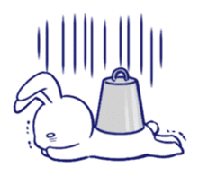 The rabbit get lonely easily (English) sticker #1078502