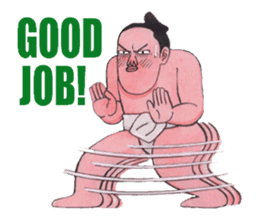 Sumo wrestler Man sticker #1078989