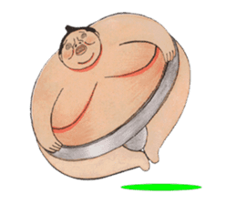 Sumo wrestler Man sticker #1078995