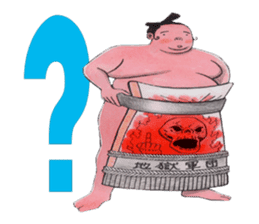 Sumo wrestler Man sticker #1078997
