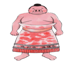 Sumo wrestler Man sticker #1078999