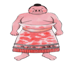 Sumo wrestler Man sticker #1078999