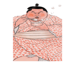 Sumo wrestler Man sticker #1079001