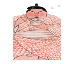 Sumo wrestler Man sticker #1079001