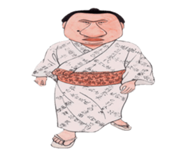 Sumo wrestler Man sticker #1079002