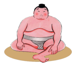 Sumo wrestler Man sticker #1079007