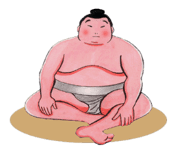 Sumo wrestler Man sticker #1079007
