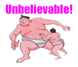 Sumo wrestler Man sticker #1079008