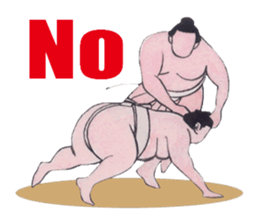 Sumo wrestler Man sticker #1079009