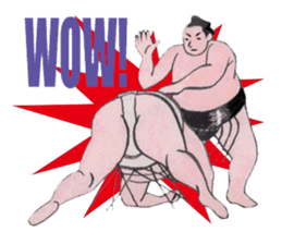 Sumo wrestler Man sticker #1079010